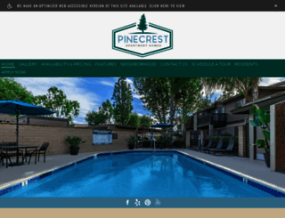 pinecrestapartmenthomes.com screenshot