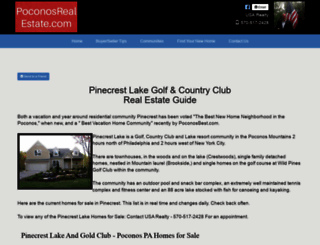 pinecrestlakeclub.com screenshot