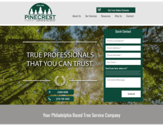 pinecresttreeservices.com screenshot