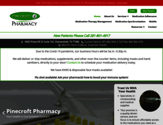 pinecroftpharmacy.com screenshot