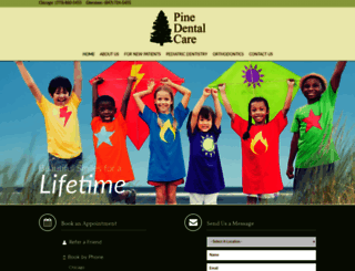 pinedentalcare.com screenshot