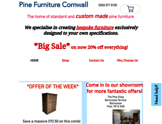 pinefurniturecornwall.co.uk screenshot