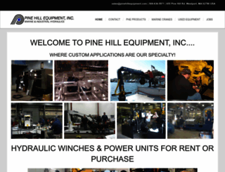 pinehillequipment.com screenshot