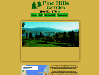 pinehillsgolfclub.ca screenshot