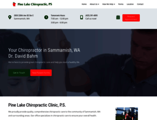 pinelakechiropractic.com screenshot