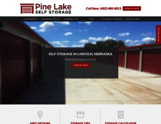 pinelakeselfstorage.com screenshot