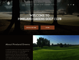 pinelandgreens.com screenshot