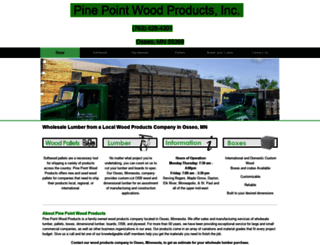pinepointwoodproducts.net screenshot