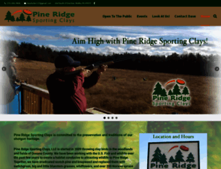 pineridgesportingclays.com screenshot