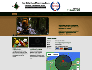 pineridgesurveying.com screenshot