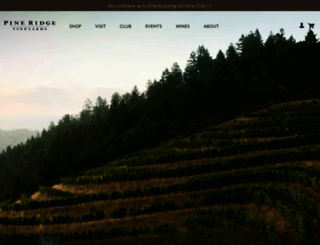 pineridgewinery.com screenshot