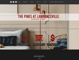 pinesatlawrenceville.com screenshot