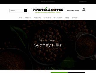 pineteacoffee.com.au screenshot