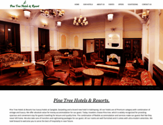 pinetreeresorts.com screenshot