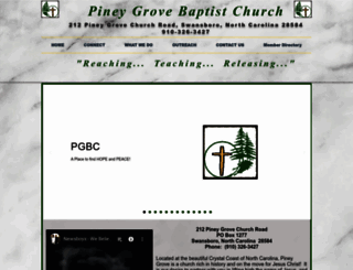 pineygrovebaptistch.com screenshot