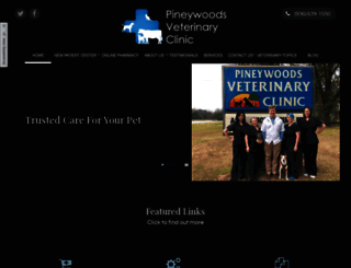 pineywoodsvetclinic.com screenshot