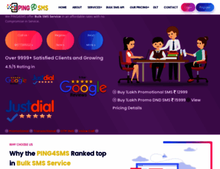 ping4sms.com screenshot