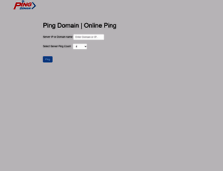 pingdomain.com screenshot