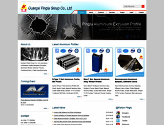pinglualuminium.com screenshot