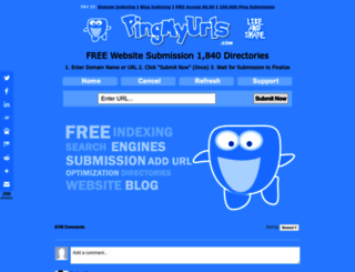 pingmyurls.com screenshot