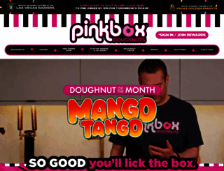 pinkboxdoughnuts.com screenshot