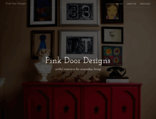 pinkdoordesigns.com screenshot