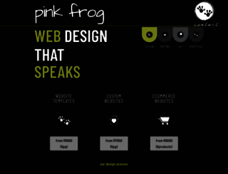pinkfrog.co.za screenshot