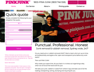 pinkjunk.com.au screenshot