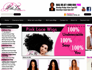 pinklacewigs.com screenshot