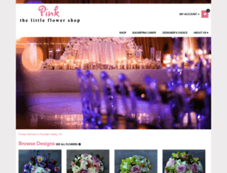 pinklittleflowershop.bloomnation.com screenshot