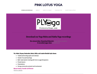 pinklotusyoga.com screenshot
