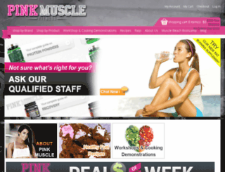 pinkmuscle.com.au screenshot