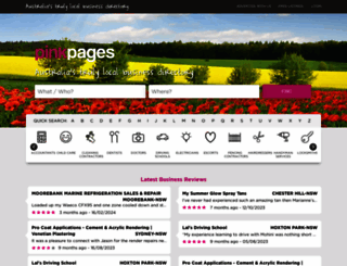 pinkpages.com.au screenshot