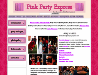 pinkpartyexpress.com screenshot