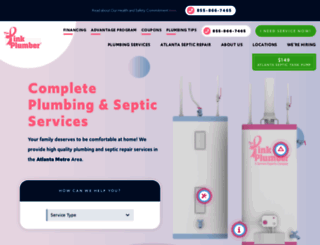 pinkplumber.com screenshot