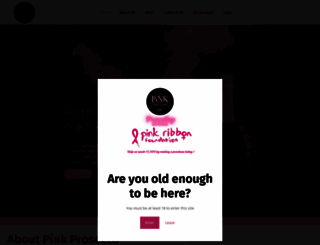 pinkprosecco.com screenshot