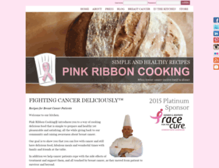 pinkribboncooking.com screenshot
