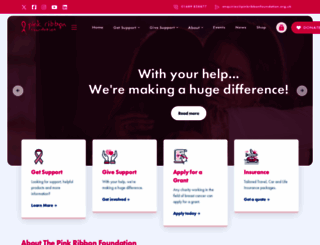 pinkribbonfoundation.org.uk screenshot