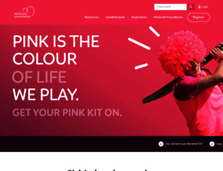 pinkstumpsday.com.au screenshot