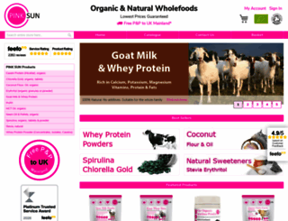 pinksun.co.uk screenshot
