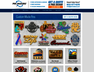pinmakers.com screenshot