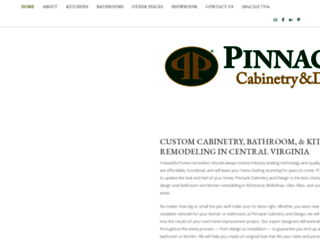 pinnaclecabinetry.net screenshot
