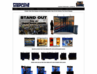 pinnacledisplays.com screenshot