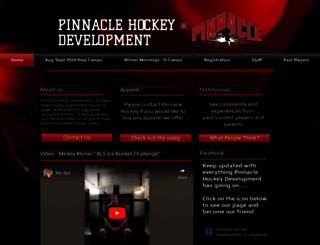 pinnaclehockeydevelopment.ca screenshot