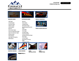 pinnaclesigns.org screenshot
