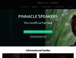 pinnaclespeakers.com screenshot