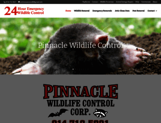 pinnaclewildlifecontrol.com screenshot