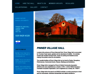 pinnervillagehall.org.uk screenshot