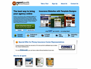 pinney.agentquote.com screenshot