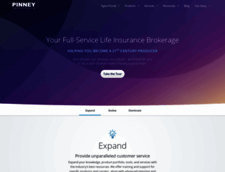 pinneyinsurance.com screenshot